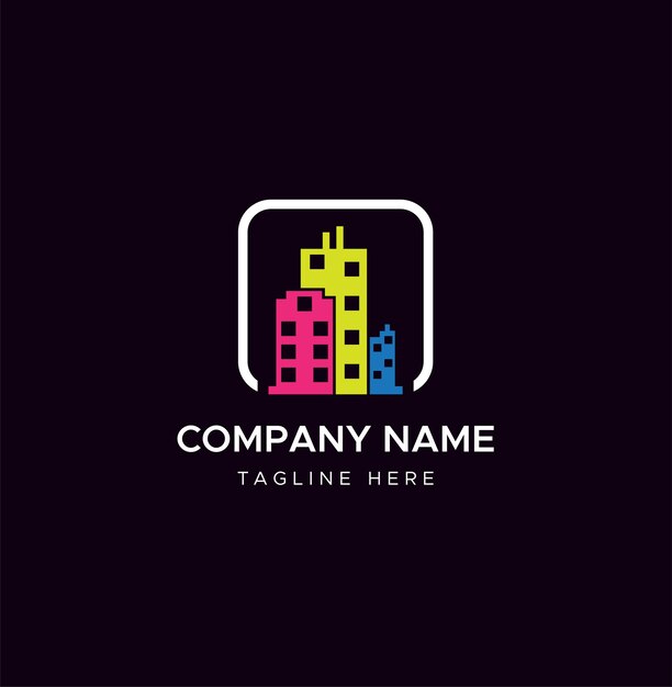 Logotipo de bienes raíces Construcción Arquitectura Logos de edificios