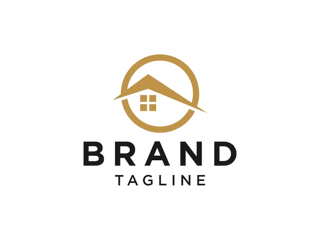 Logotipo de bienes raíces. Elemento de plantilla de diseño de logotipo de edificio de arquitectura de construcción.