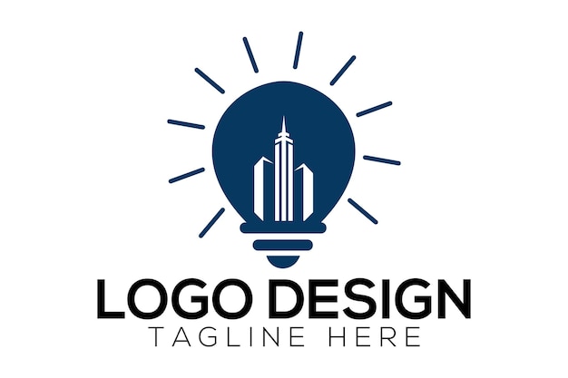 Logotipo de bienes raíces hexagonales