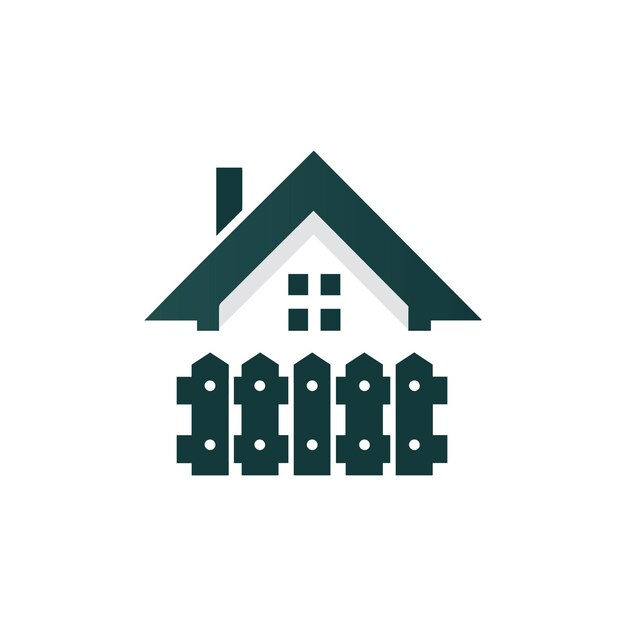 El logotipo de bienes raíces El icono de la casa