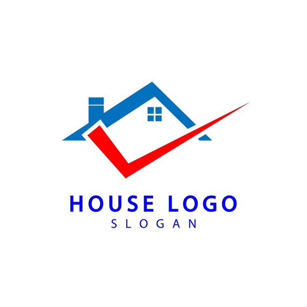 Logotipo de bienes raíces Ilustración vectorial de la plantilla de diseño del logotipo del constructor