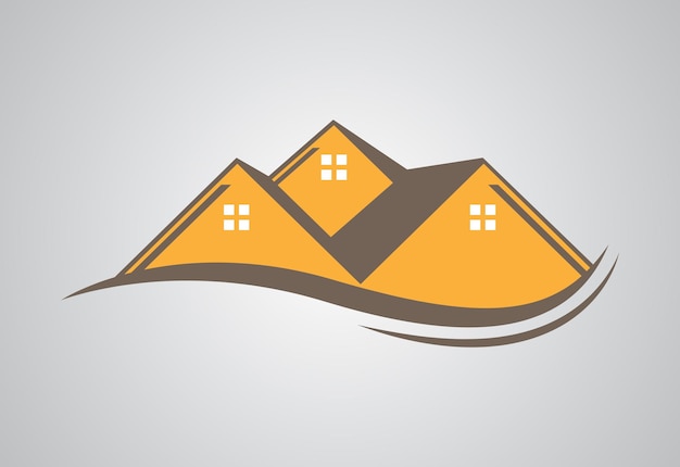 Logotipo de bienes raíces Logotipo de la casa Logotipo de la casa Símbolo de la señal Ilustración vector gráfico