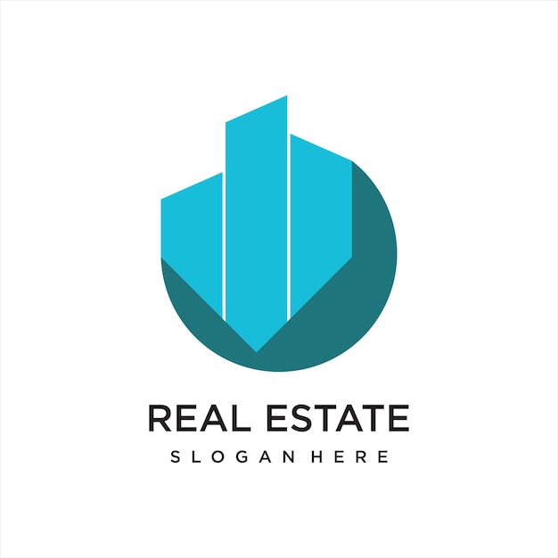 Logotipo de bienes raíces Logotipo de cuidado del hogar Logotipo de casa de propiedad Logotipo de hogar y edificio Modelo de logotipo vectorial moderno