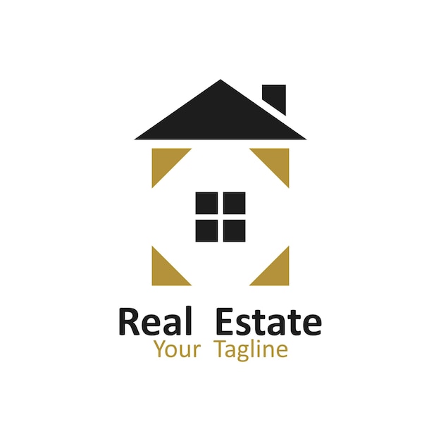 Logotipo de bienes raíces Este logotipo es ideal para empresas inmobiliarias, empresas de desarrollo inmobiliario y similares.