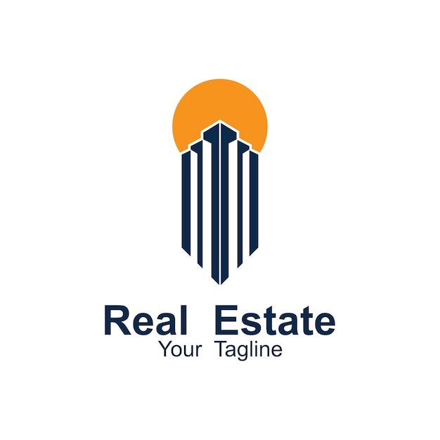 Logotipo de bienes raíces Este logotipo es ideal para empresas inmobiliarias, empresas de desarrollo inmobiliario y similares.