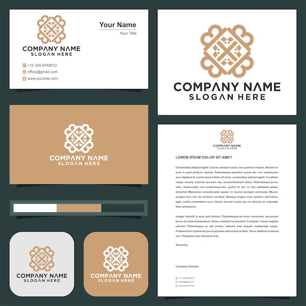 Logotipo de bienes raíces Logotipo de llaves Diseño de icono y tarjeta de visita premium Logotipo premium