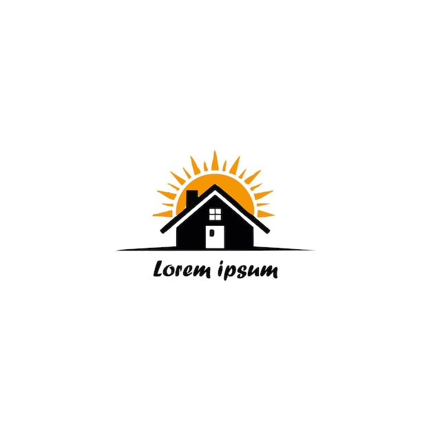 logotipo de bienes raíces para la marca
