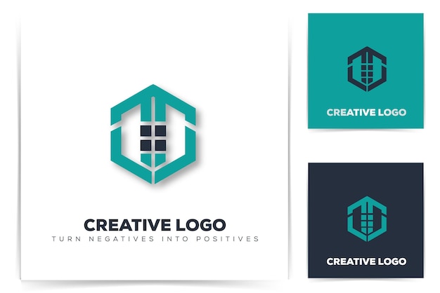 logotipo de bienes raíces minimalista simple