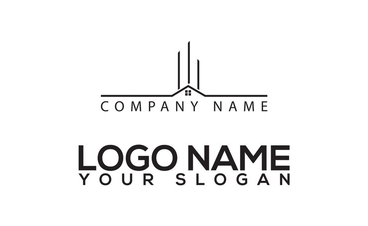 Logotipo de bienes raíces de vector libre