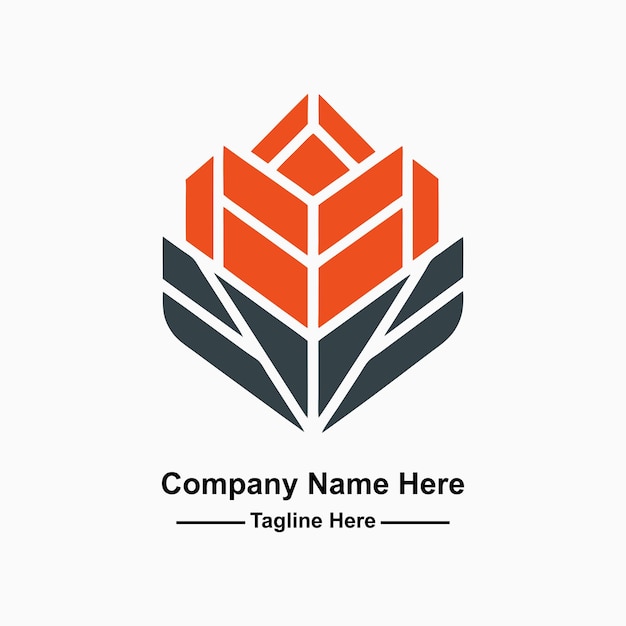 El logotipo de los bienes raíces vectoriales premium