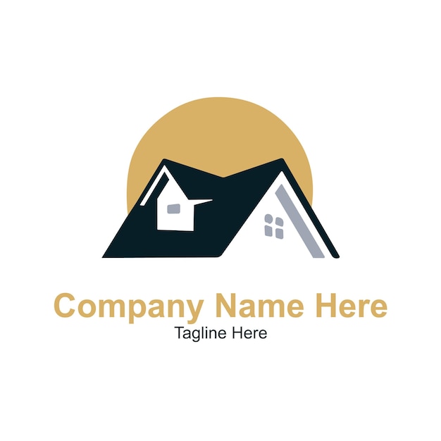 El logotipo de los bienes raíces