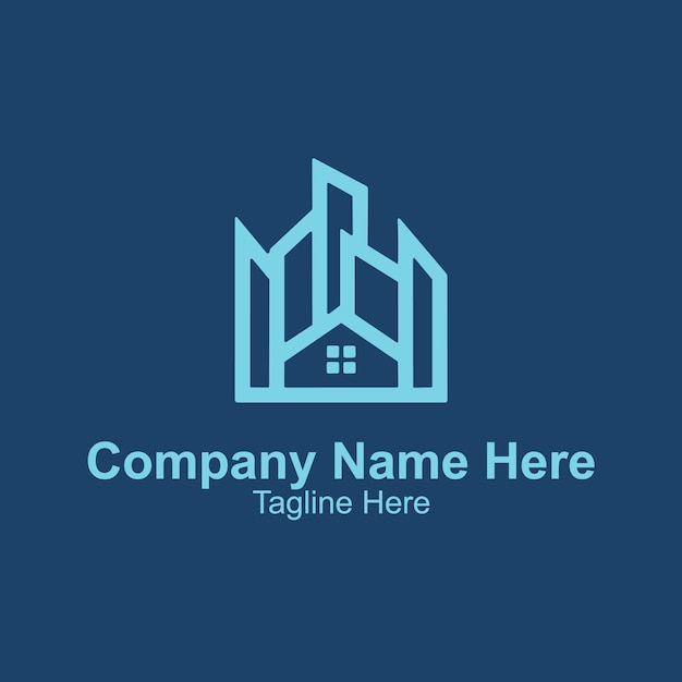 El logotipo de los bienes raíces