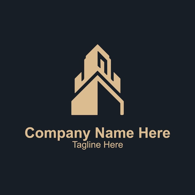 El logotipo de los bienes raíces