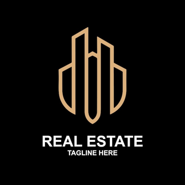 El logotipo de los bienes raíces