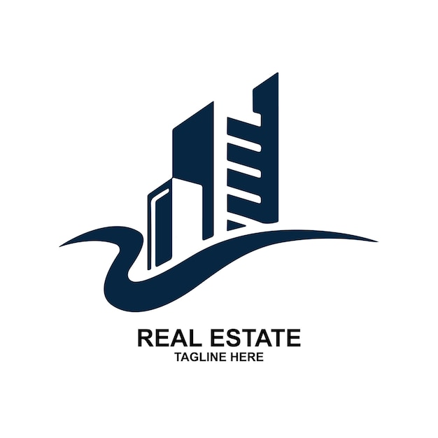 El logotipo de los bienes raíces