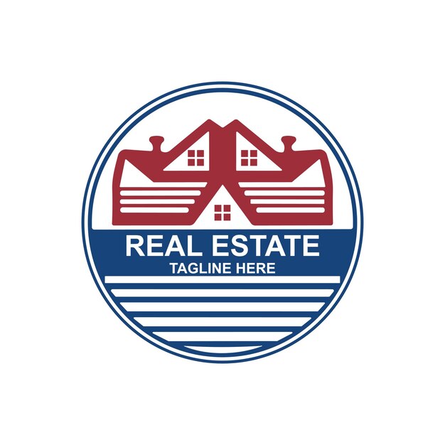 El logotipo de los bienes raíces