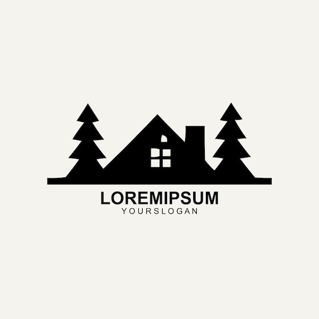 El logotipo de los bienes raíces