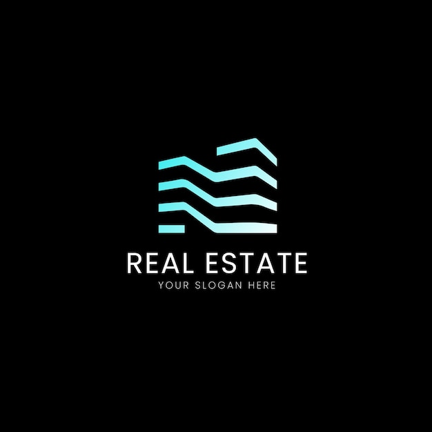 El logotipo de los bienes raíces