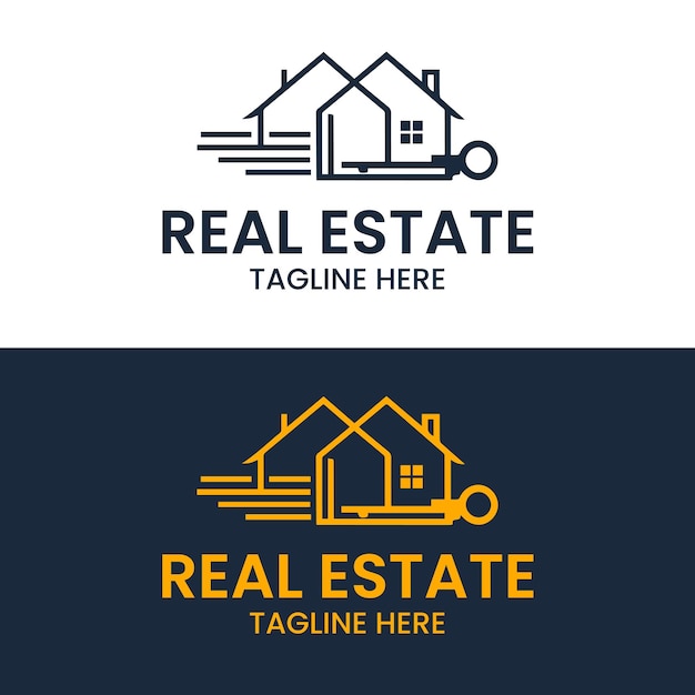 El logotipo de los bienes raíces