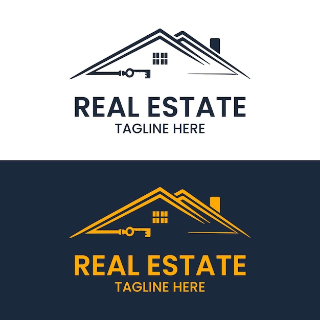 El logotipo de los bienes raíces