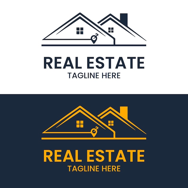 El logotipo de los bienes raíces
