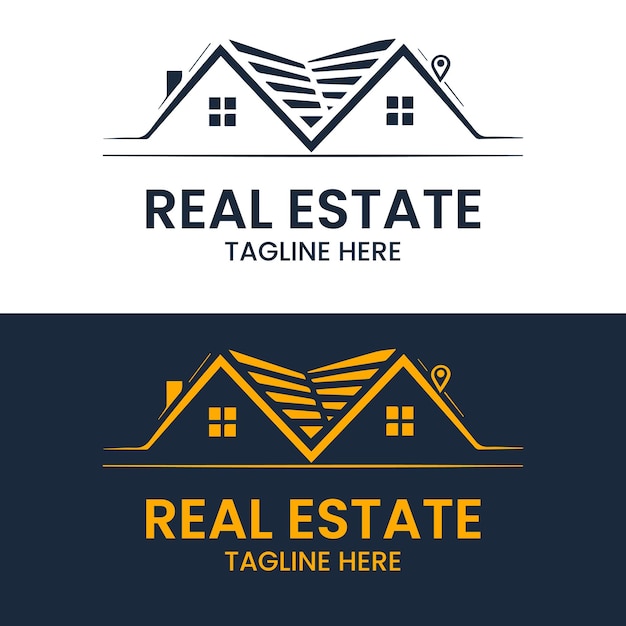 El logotipo de los bienes raíces