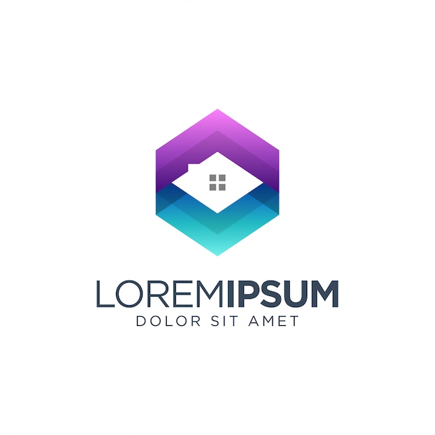 El logotipo de los bienes raíces