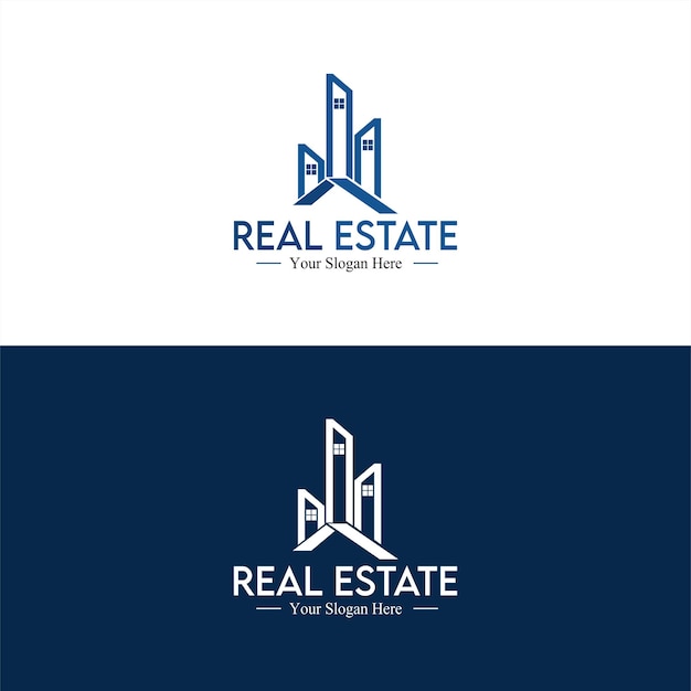 El logotipo de los bienes raíces