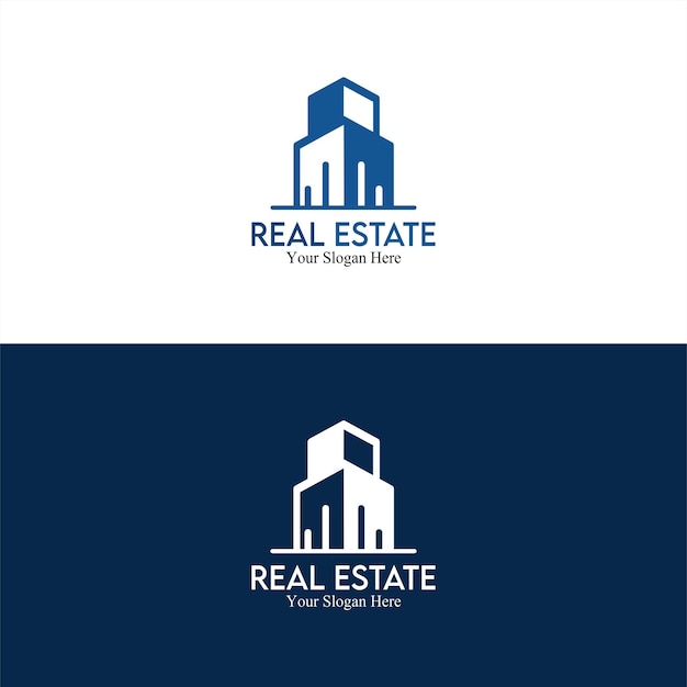 El logotipo de los bienes raíces
