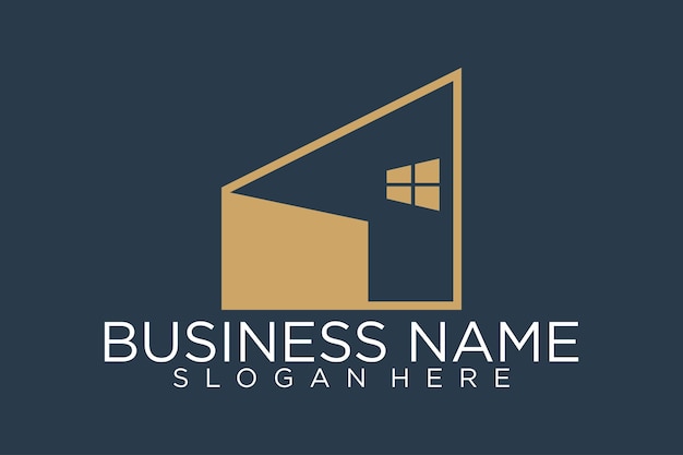 El logotipo de los bienes raíces