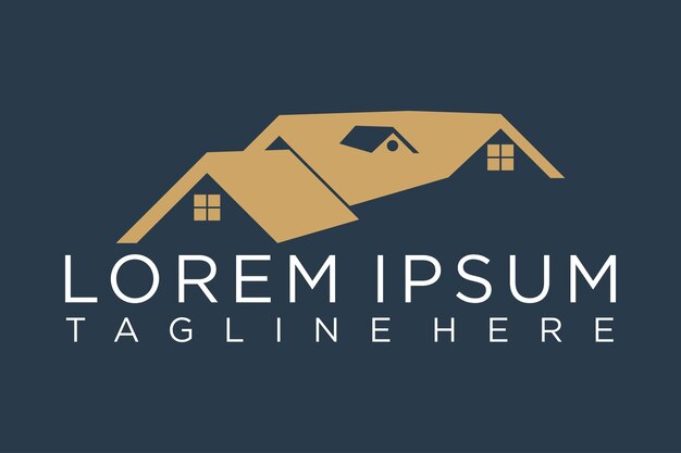 El logotipo de los bienes raíces