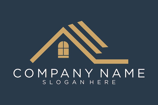 El logotipo de los bienes raíces