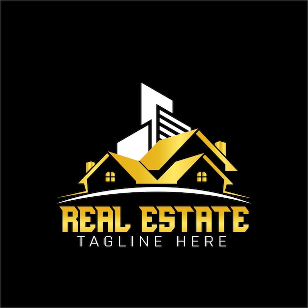 El logotipo de los bienes raíces