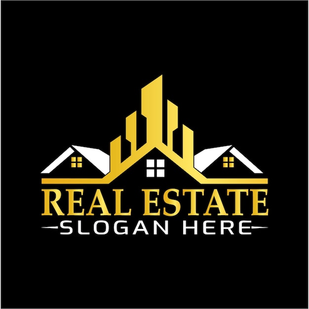 El logotipo de los bienes raíces