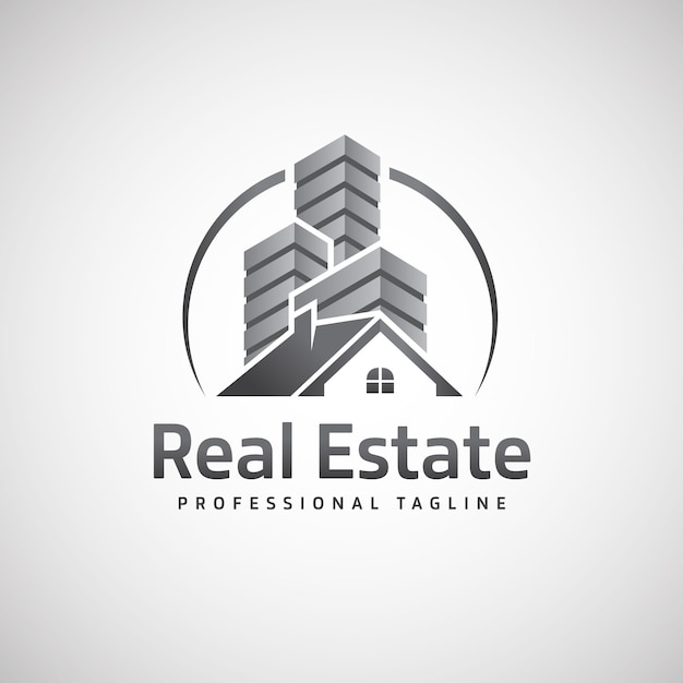 Logotipo de bienes raíces