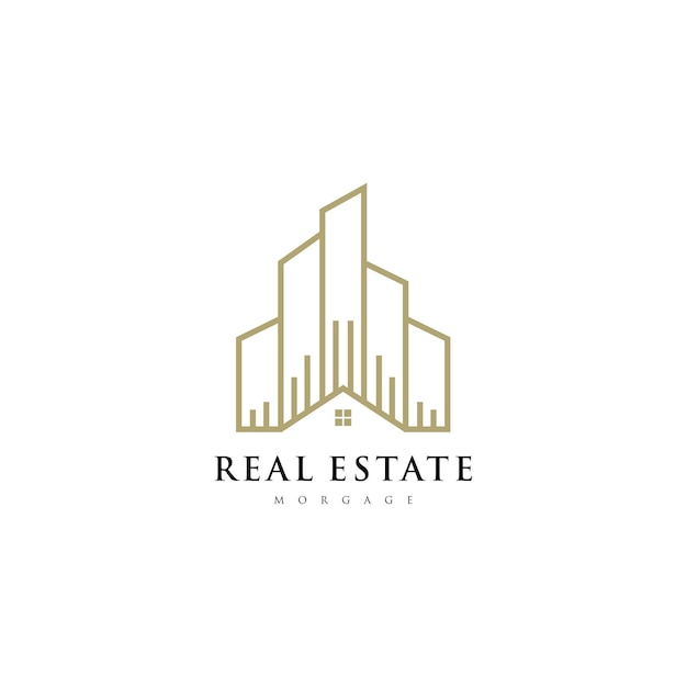 El logotipo de los bienes raíces