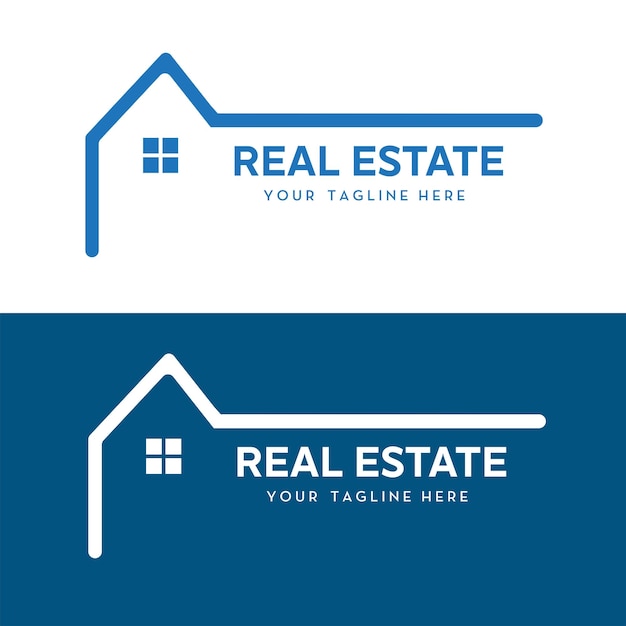 El logotipo de los bienes raíces