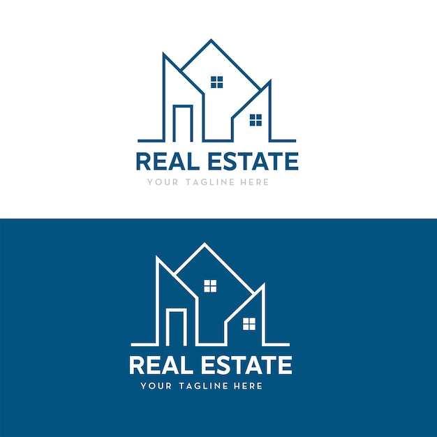 El logotipo de los bienes raíces