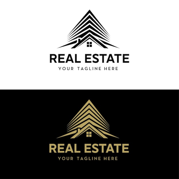 El logotipo de los bienes raíces