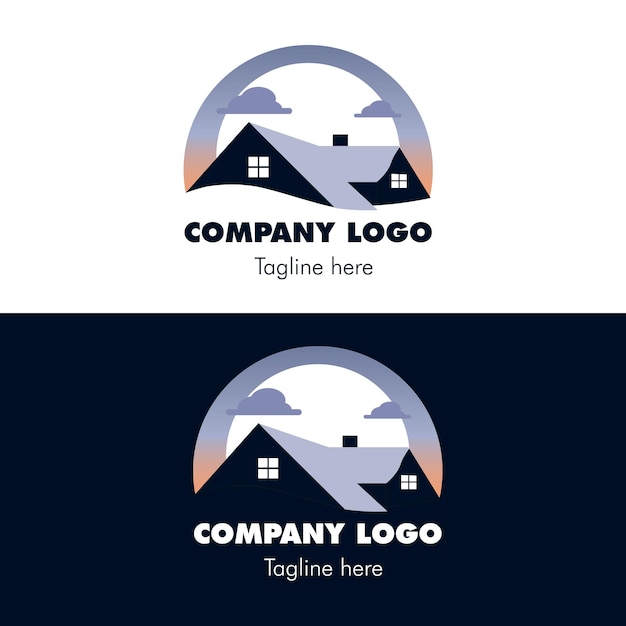 El logotipo de los bienes raíces