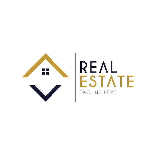 El logotipo de los bienes raíces
