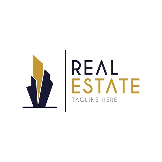 El logotipo de los bienes raíces