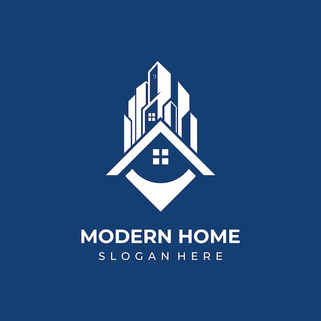 El logotipo de los bienes raíces