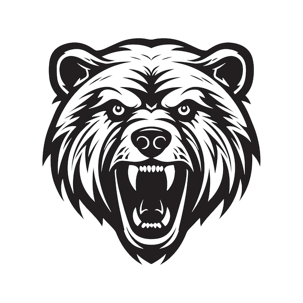 El logotipo de Black Bear Vector Sport