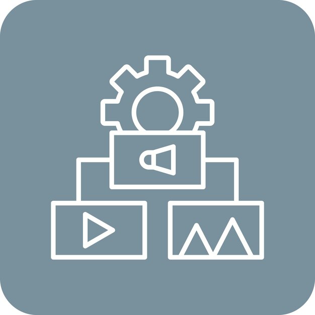 un logotipo blanco y azul con un fondo azul con un logotipo azul y un símbolo de la empresa