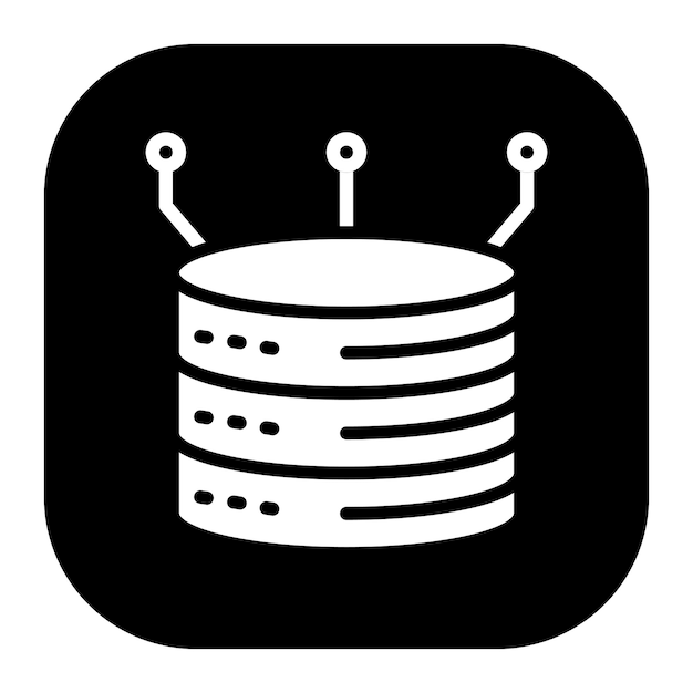 un logotipo en blanco y negro con un botón que dice poder
