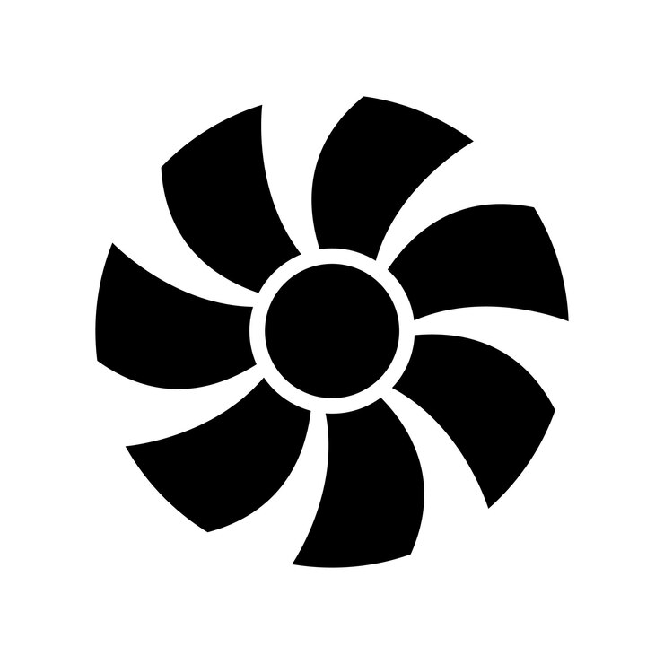un logotipo en blanco y negro con un círculo en el medio