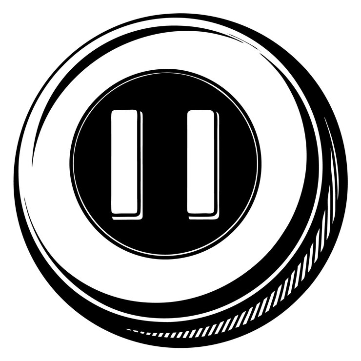 Vector un logotipo en blanco y negro con un círculo negro y el número 0