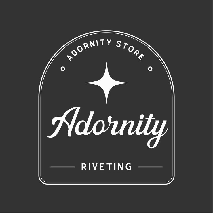 Vector un logotipo en blanco y negro para clavar adobity.
