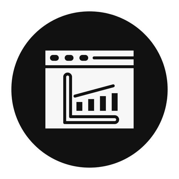 un logotipo en blanco y negro con un diagrama de un gráfico